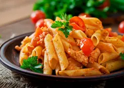 Фетучини с курицей